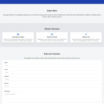 Template WordPress para advogados